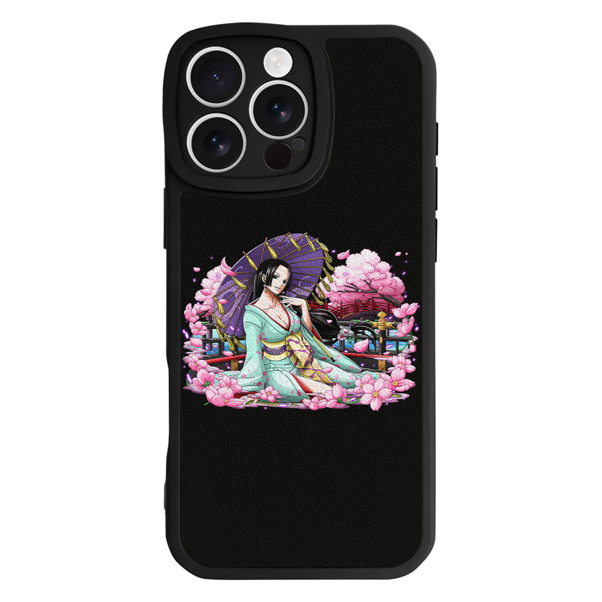 （画像用） ワンピース ボア・ハンコック ONE PIECE Boa·Hancock 【iPhone 16シリーズ対応】シリコンスマホケース（レザー調） 材質：シリコン